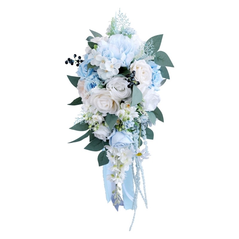 Artificial Bridal Cascading Bouquet for Wedding Ceremony and Anniversary