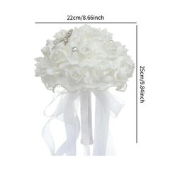 Wedding Bridal Bouquet Artificial Flowers Hand Flower for Party Anniversary