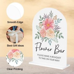 Sign, Bridal Shower Decor Wedding Bouquet Flowers Wedding Flower Bar