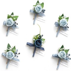 Men’s Boutonniere Pack Dusty & Light Blue