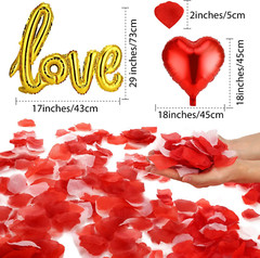 Petalos De Rosas Artificiales Para San Valentin Decoracion Para Compromiso Boda