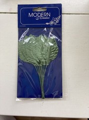 MODERN ROMANCE Stems Pearl Beads & Leaves Spray Wedding Flower Bouquet Boutineer