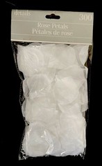 Valentine Anniversary & Wedding Celebration White Silk Rose Petals Package (300)