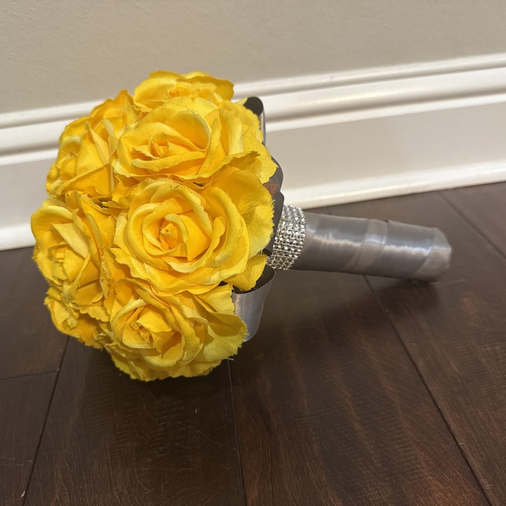 Wedding Bridal Bouquet Yellow Roses