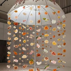 Suncalla 6 Pcs 35.46 ft Flower Garlands Backdrop Garden Party Champagne