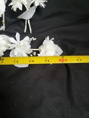 Wedding Floral Bundle Of 33 Pieces/white/Ivory/Iridescent/Picks/Stems/Flower/Lot