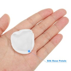 200 Pcs Silk Rose Petals, Artificial Flower Scatter Fake Rose Petals White