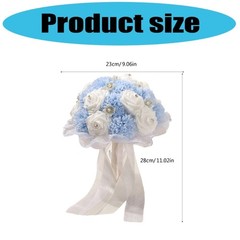 Realistic Silk Bridal Bouquet Artificial Flower Wedding Ceremony Photography