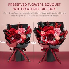 Flowers for Delivery Preserved Small, Red Flower Bouquet