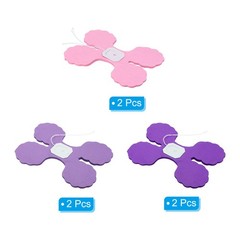 6Pcs 9.8ft Four-Leaf Paper Flower Garland Hanging Streamers Purple Theme 3 Color