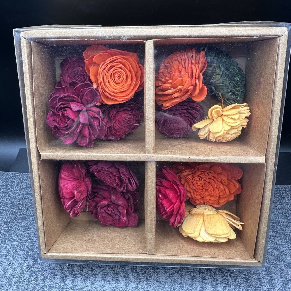 Sola Wood Flowers Boxed Orange Yellow Red Wedding Fall Décor Arrangements Fall