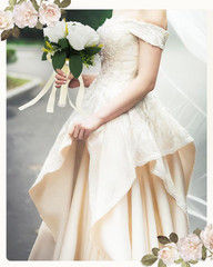Set of 6 Elegant White Bridesmaid Bouquets for Weddings & Anniversaries