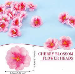 Pieces Cherry Blossom Heads Artificial Fake Silk Cloth Petals