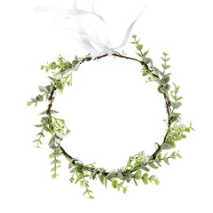 Eucalyptus Flower Crown Halo Headband for Weddings and Photoshoots