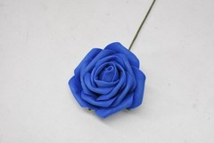 Lot of 25 Faux Roses Blue For Wedding/Event Decor Paper Lightweight Flowers