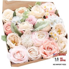 Blush Cream Artificial Flowers Fake Roses Peonies Dahlia Whisper Blush Cream