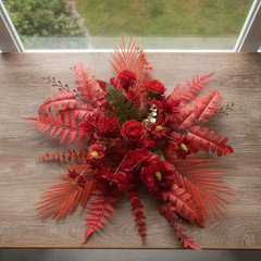 Flowers Artificial Flowers for Outdoors, Thicket Faux Arrangement