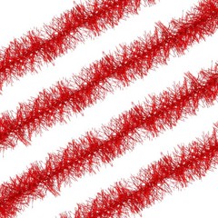 5Ft Feather Boa, 4 Pcs Artificial Fluffy Feather Boas, Red