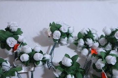 WHITE ROSES BUDS WEDDING SET ~