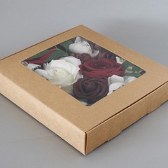 Flower Box Portable Flower Storage Gift Packaging Boxes With Clear Window