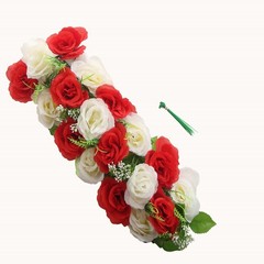 6 RED IVORY Silk Rose Flower Panels Artificial Floral Home Decorations