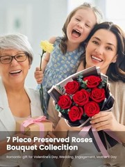Flower Bouquet Flowers for Delivery Prime 7-Piece Preserved Roses Bouquet