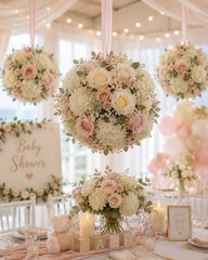 Set of 2 Styrofoam Balls Floral Kissing Ball Base Hanging Orb Wedding Decor DIY