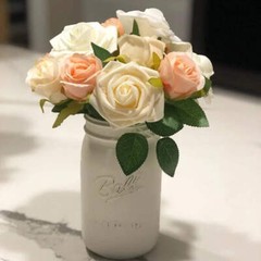 10/25/50Pcs Artificial Rose Flowers Foam Fake Faux Flowers Roses for DIY Wedding