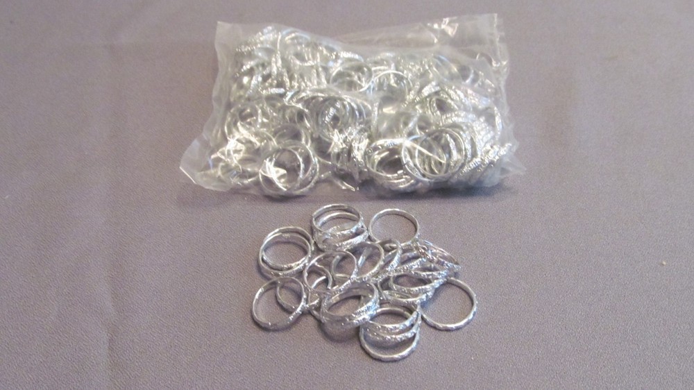 144 Silver Wedding Favor Rings Wedding Bridal Shower Anniversary Party Favors