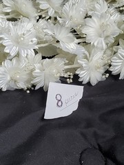 Wedding Floral Bundle Of 33 Pieces/white/Ivory/Iridescent/Picks/Stems/Flower/Lot