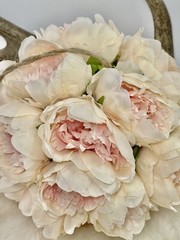 10” Blush Peony Kissing Ball Hanging Wedding Decor Floral Bouquet Set of 3 NEW