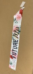 Future Mrs Sash Bridal Shower Peony Pink Rose Flower Printed