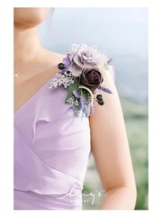 Ling’s moment 2pcs Prom Wrist/Shoulder Corsage Artificial Flower, Girl/Mother…