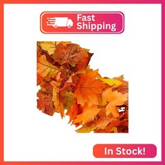 Onetoy Fall Garland Maple Leaf Garland, 6 Ft/Piece, 3 Piece, Artificial Maple Le