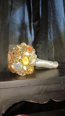Handmade Bridal Brooch Bouquet Satin Crystal Vintage Pins Bridesmaid