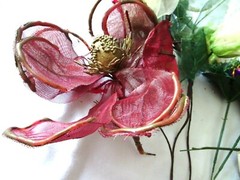 7 PCS Artificial Silk Fake Real Flower Stems-Magnolia/Roses/Picks-NEW