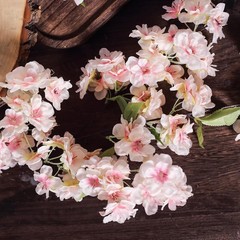4 BLUSH 40″ tall Bushes with Silk Cherry Blossoms Flowers Party Wedding Bouquets