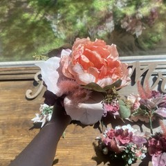 6 Wedding Table Bouquets Budget Friendly Beautiful Faux Flowers Cream/White Pink