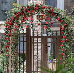 Rose Flower Garland 5pack 41Ft Artificial Fake Rose Garland Vine Artificial Flow