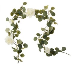 greenery garland Rose & Eucalyptus 6ft Each (6 Pieces)