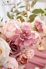 Artificial Flowers Pink Wedding Cake Flowers, Fake 1 Box A Abby Dusty Pink