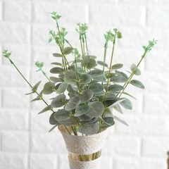 Eucalyptus Greenery 2 bushes Frosted Green Branches Artificial Party Home Decor