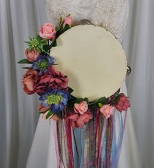 Gypsy Tambourine Faux Wedding Bouquet