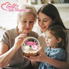 Preserved Flowers Mothers Day Gifts, Gifts for Mom Wife Grandma Pink