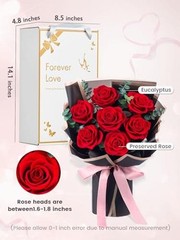 Flower Bouquet Flowers for Delivery Prime 7-Piece Preserved Roses Bouquet