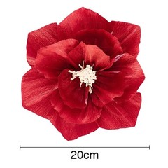 Stylish Handcrafted Paper Flowers Pack of 6 for Indoor and Outdoor Use