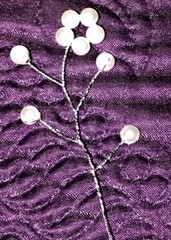 New Pearls Silver Wire Sprays Diamanté 9 Stone Bouquet Accents 10 Ct WEDDINGS