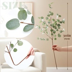 30″ Extra Long Greenery Stems – 6 Eucalyptus – Set of 6
