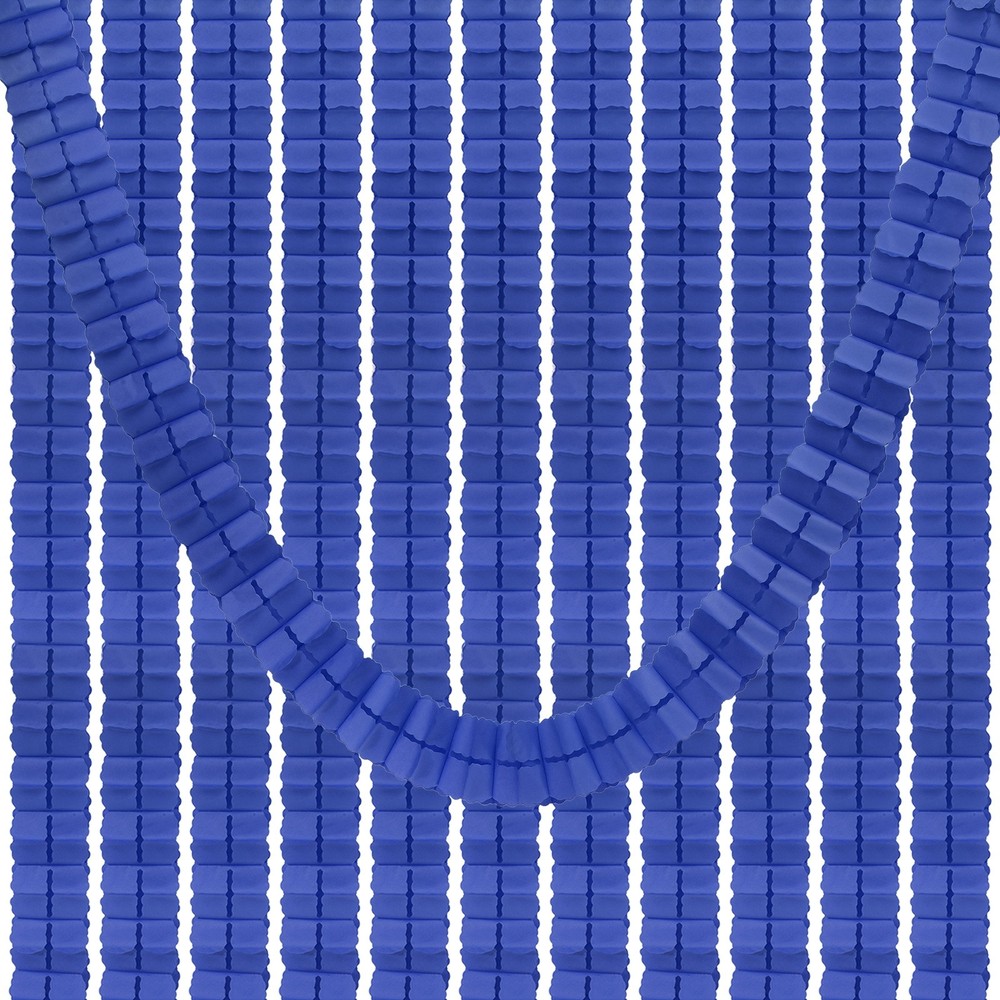 9.8ft Four-Leaf Garland, 12 Pack Tissue Paper Hanging Flower, Navy Blue