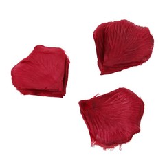 300pcs Fabric Rose Petals Flower Favors for Wedding Party Decoration Red A2K5